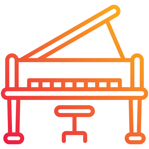 Icona stilizzata di un pianoforte